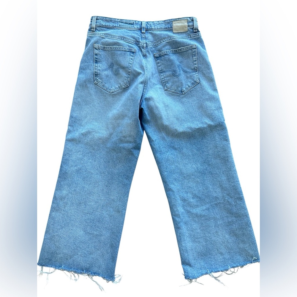 AG Denim in high rise wide leg fray 31 - Picture 2 of 7